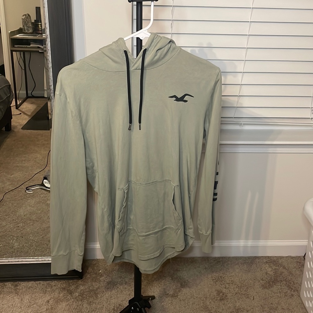 Hollister Green Long Sleeve with Hood Size Small